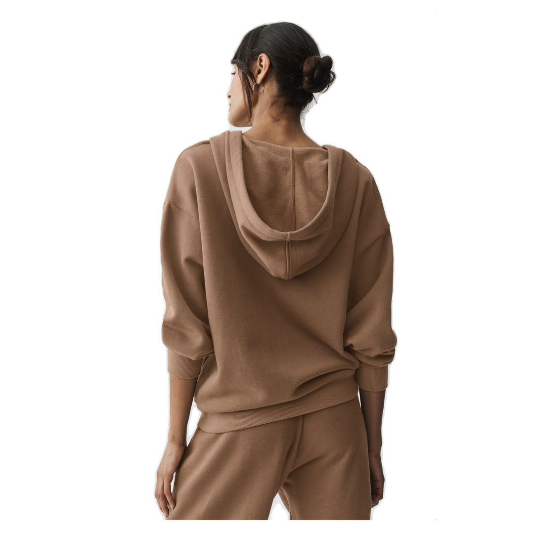 ALO Accolade Full Zip Hoodie - Java Brown