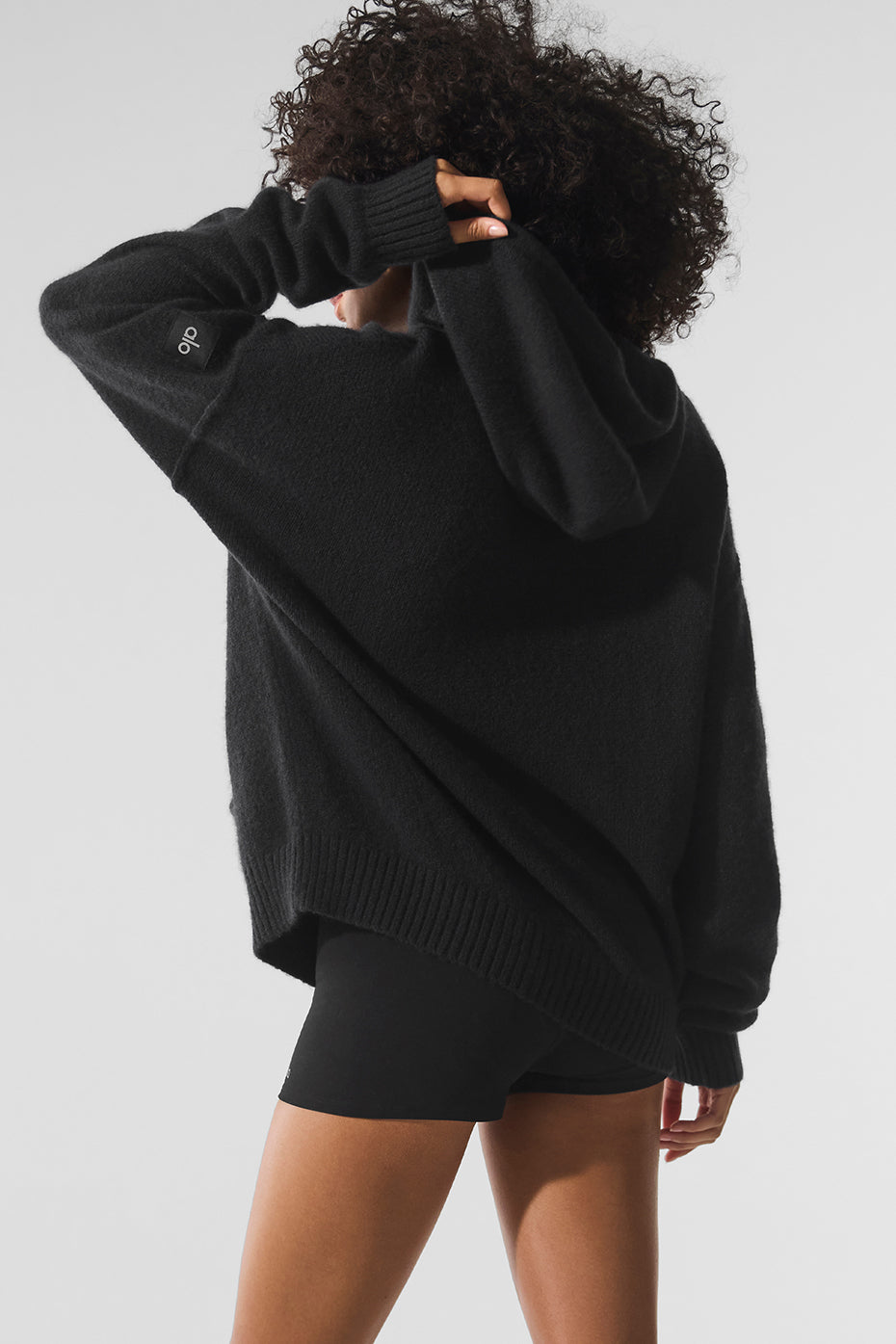 alo Wool Cashmere New Class Hoodie - Black