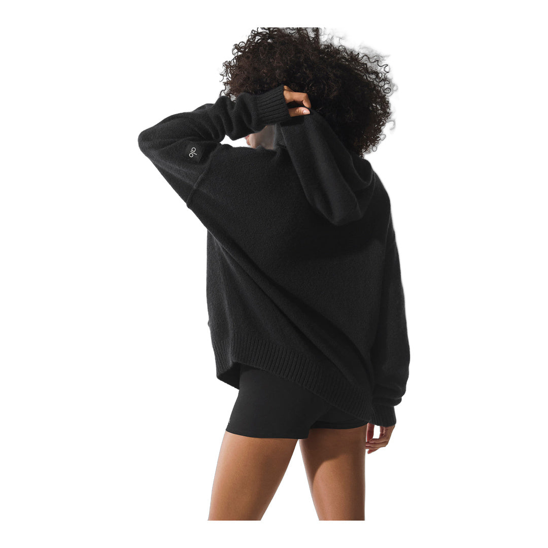 alo Wool Cashmere New Class Hoodie - Black
