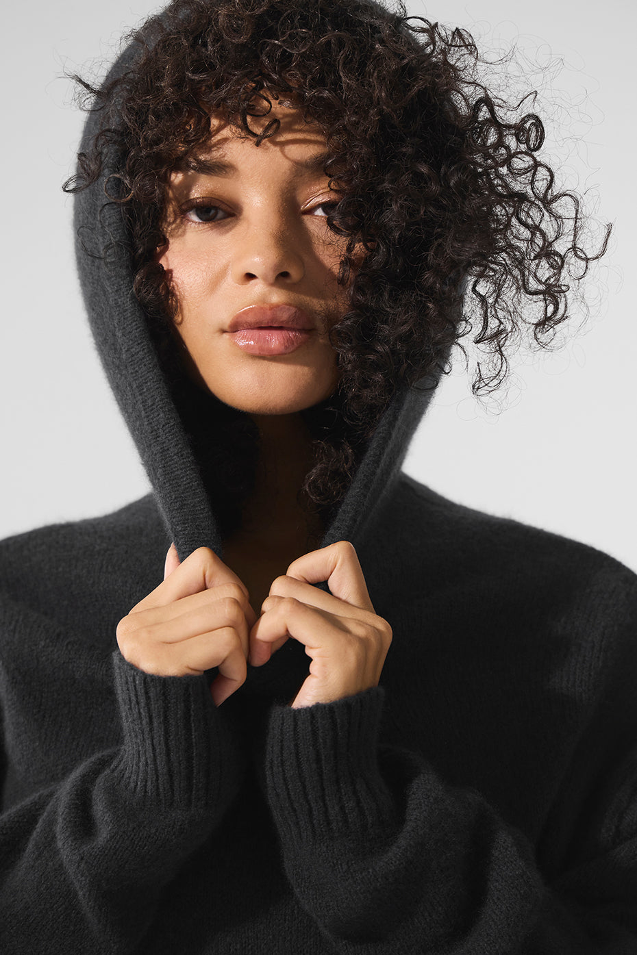 alo Wool Cashmere New Class Hoodie - Black