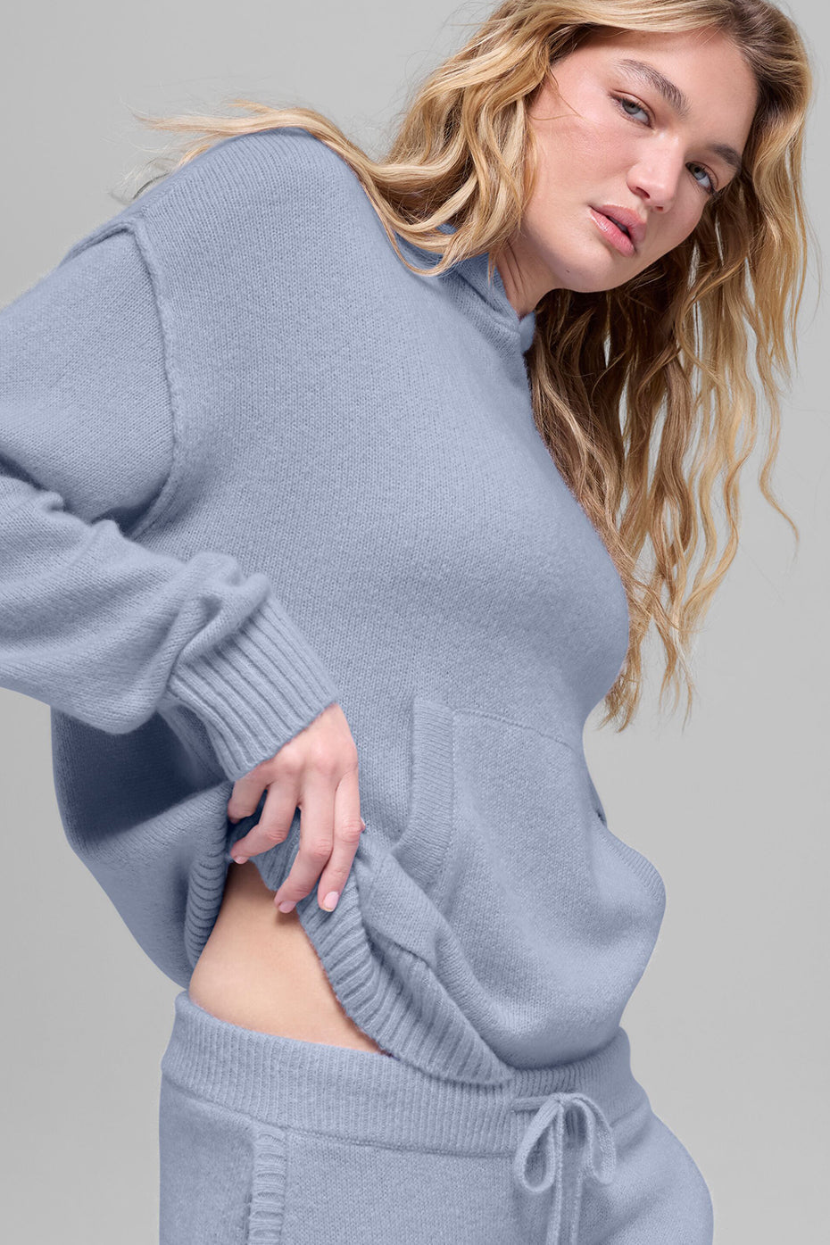 alo Wool Cashmere New Class Hoodie - Winter Frost