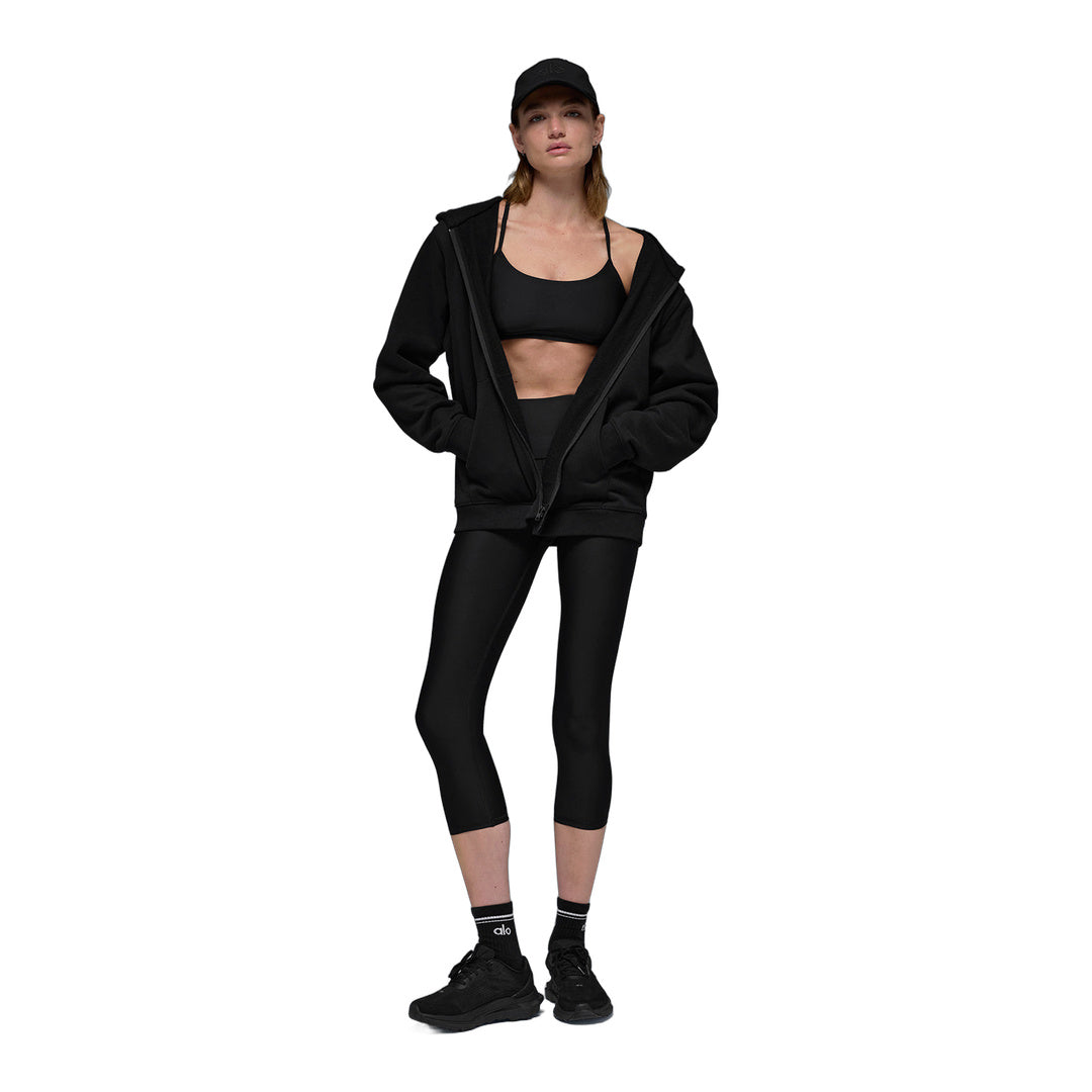 alo Renown Heavy Weight Full Zip Hoodie - Black
