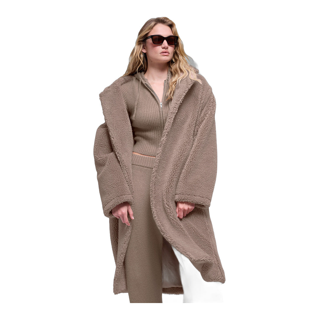 alo Oversized Sherpa Trench - Chai Latte