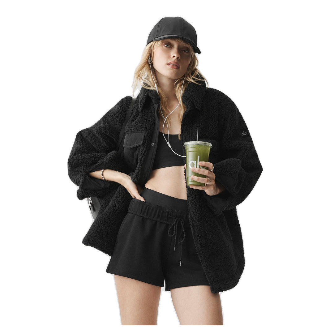 ALO Sherpa Edge Shacket - Black