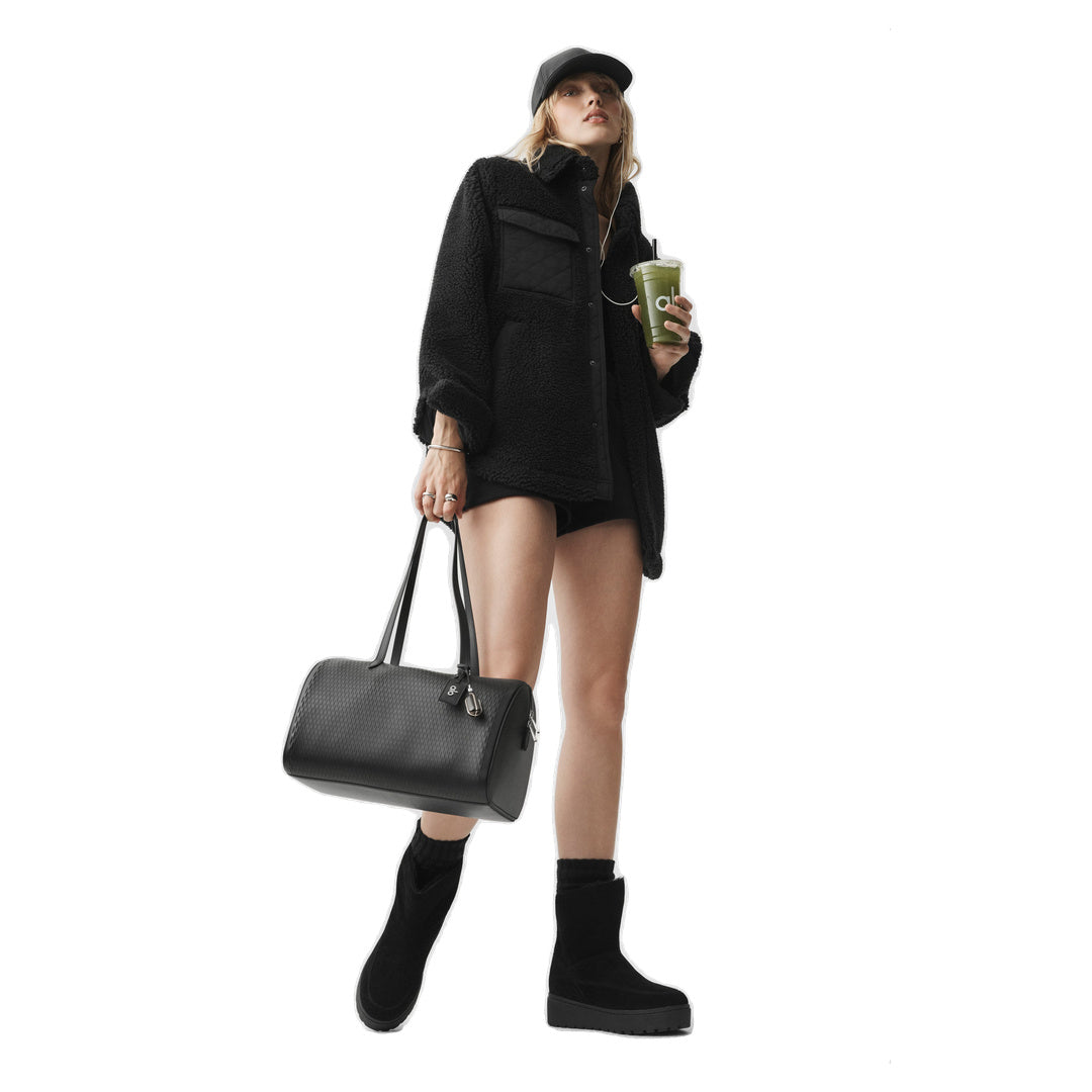 ALO Sherpa Edge Shacket - Black