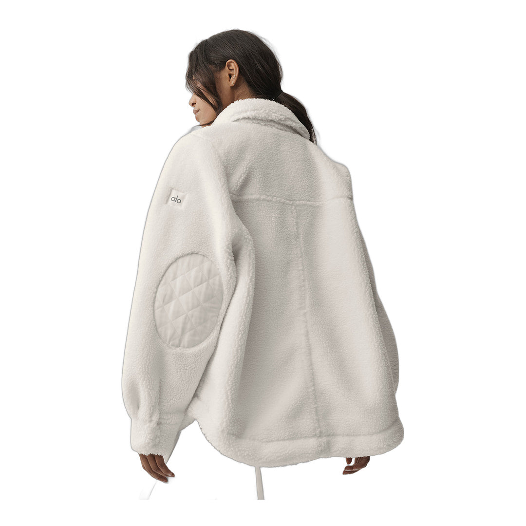 alo Sherpa Edge Shacket - Ivory