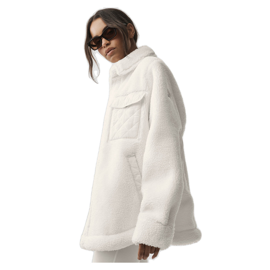 ALO Sherpa Edge Shacket - Ivory