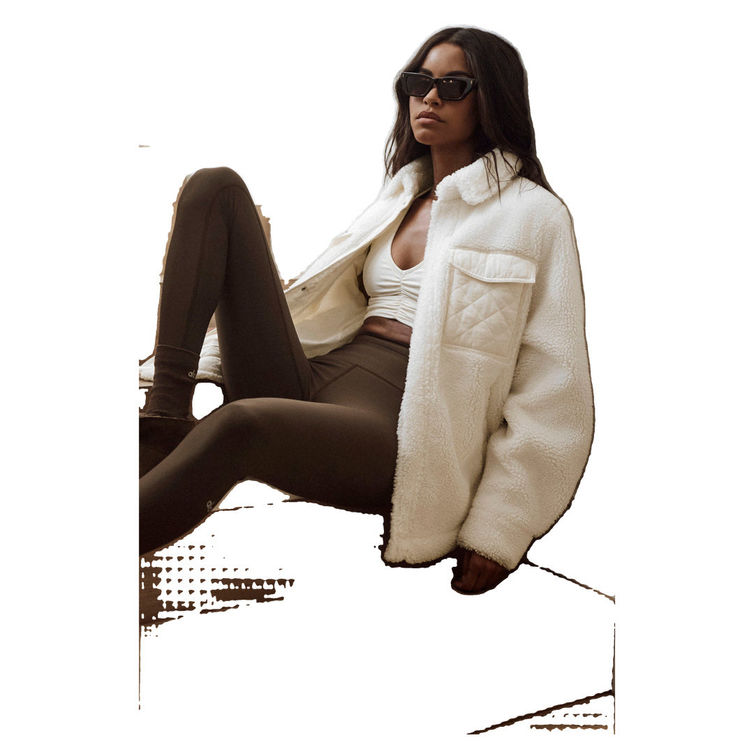 ALO Sherpa Edge Shacket - Ivory