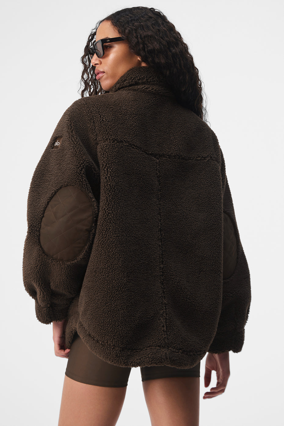 alo Sherpa Edge Shacket - Espresso