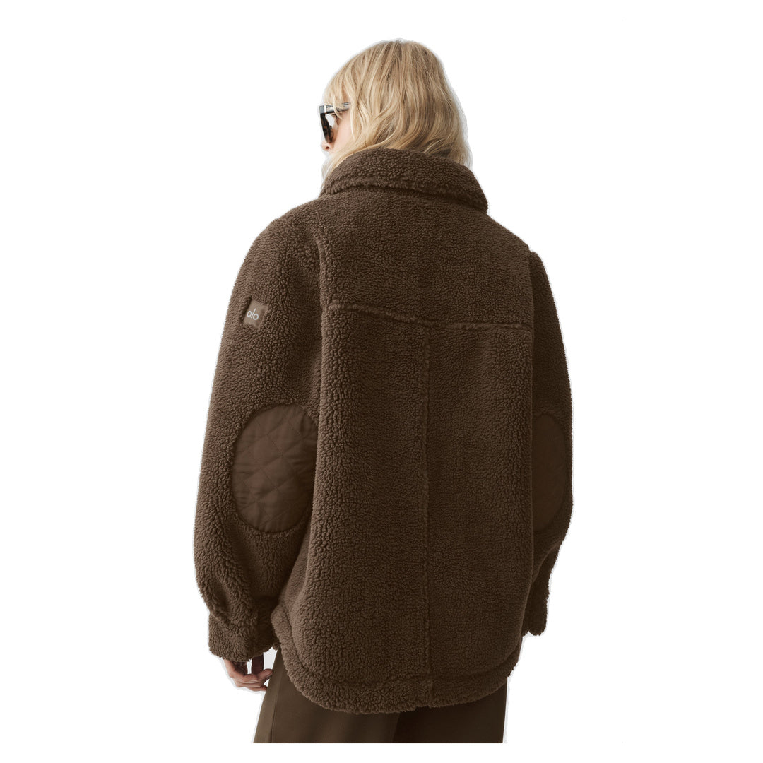 ALO Sherpa Edge Shacket - Espresso