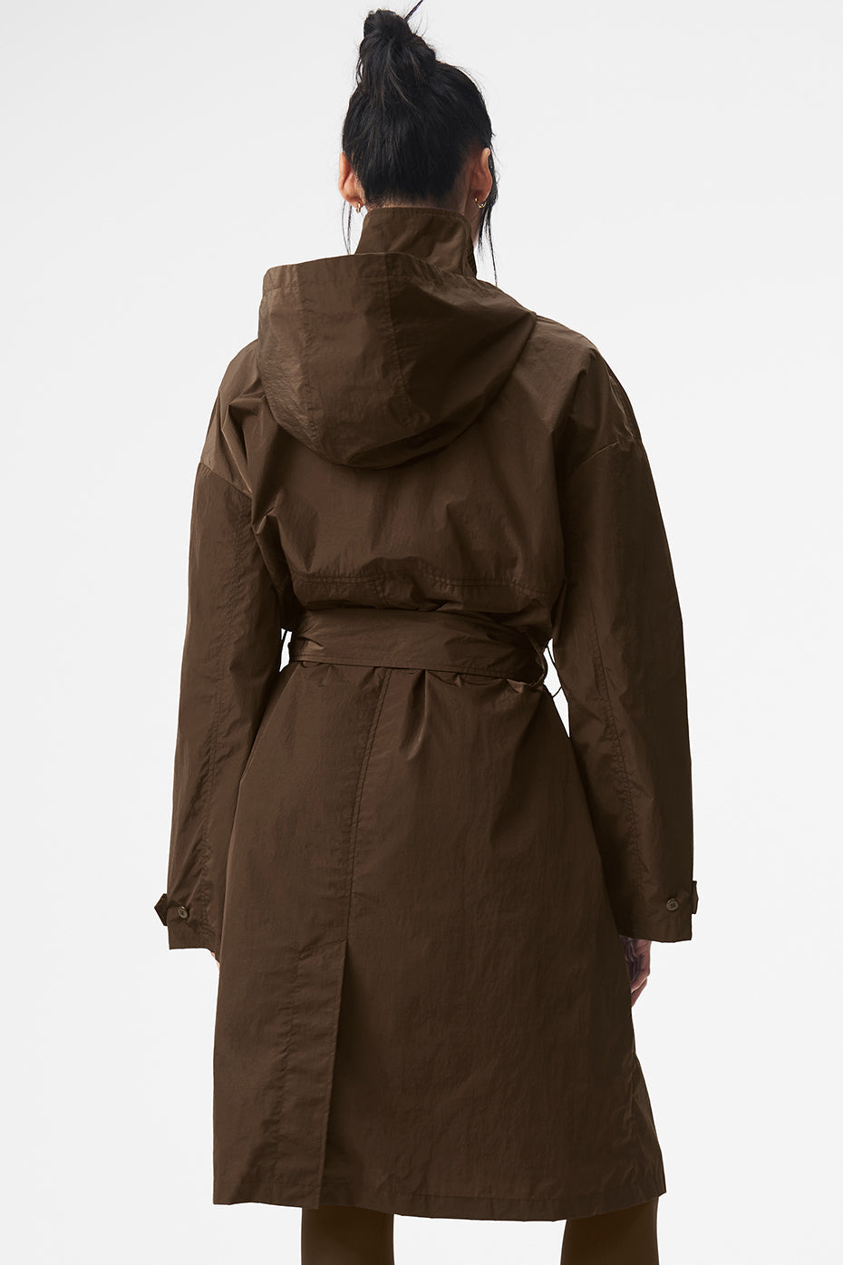 alo Crinkle On The Move Trench - Espresso