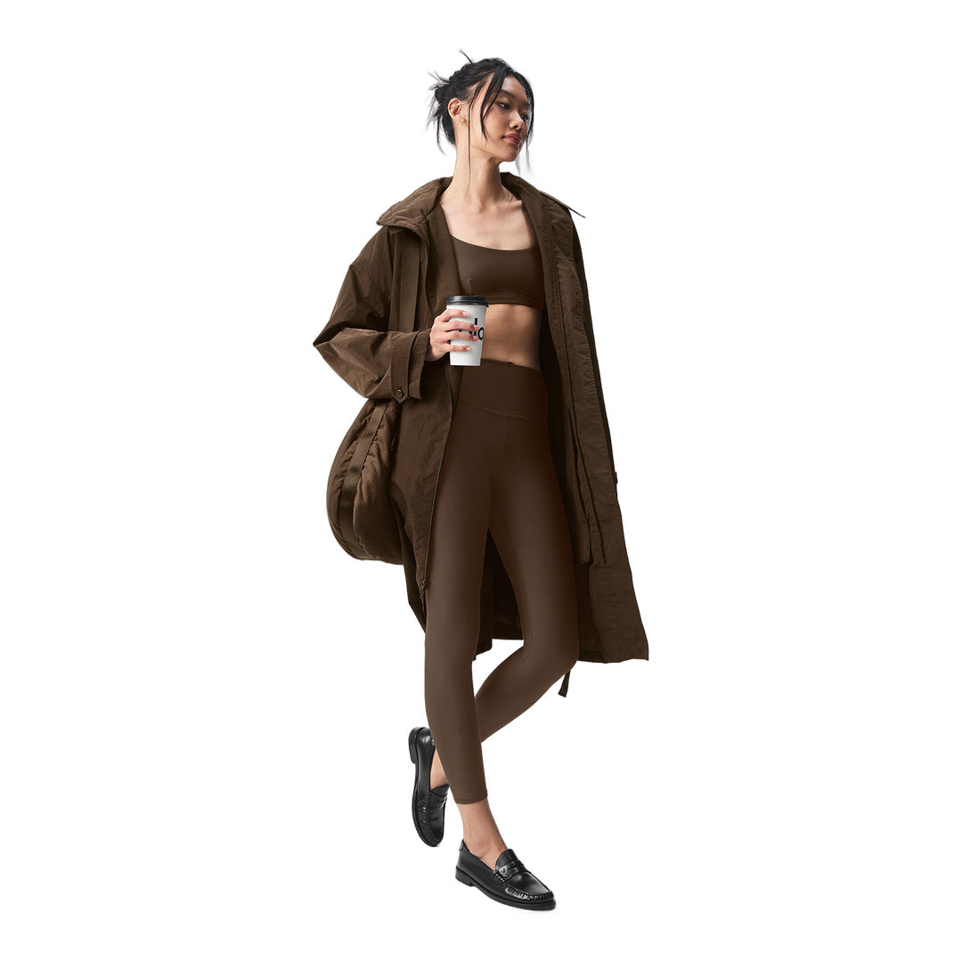 alo Crinkle On The Move Trench - Espresso