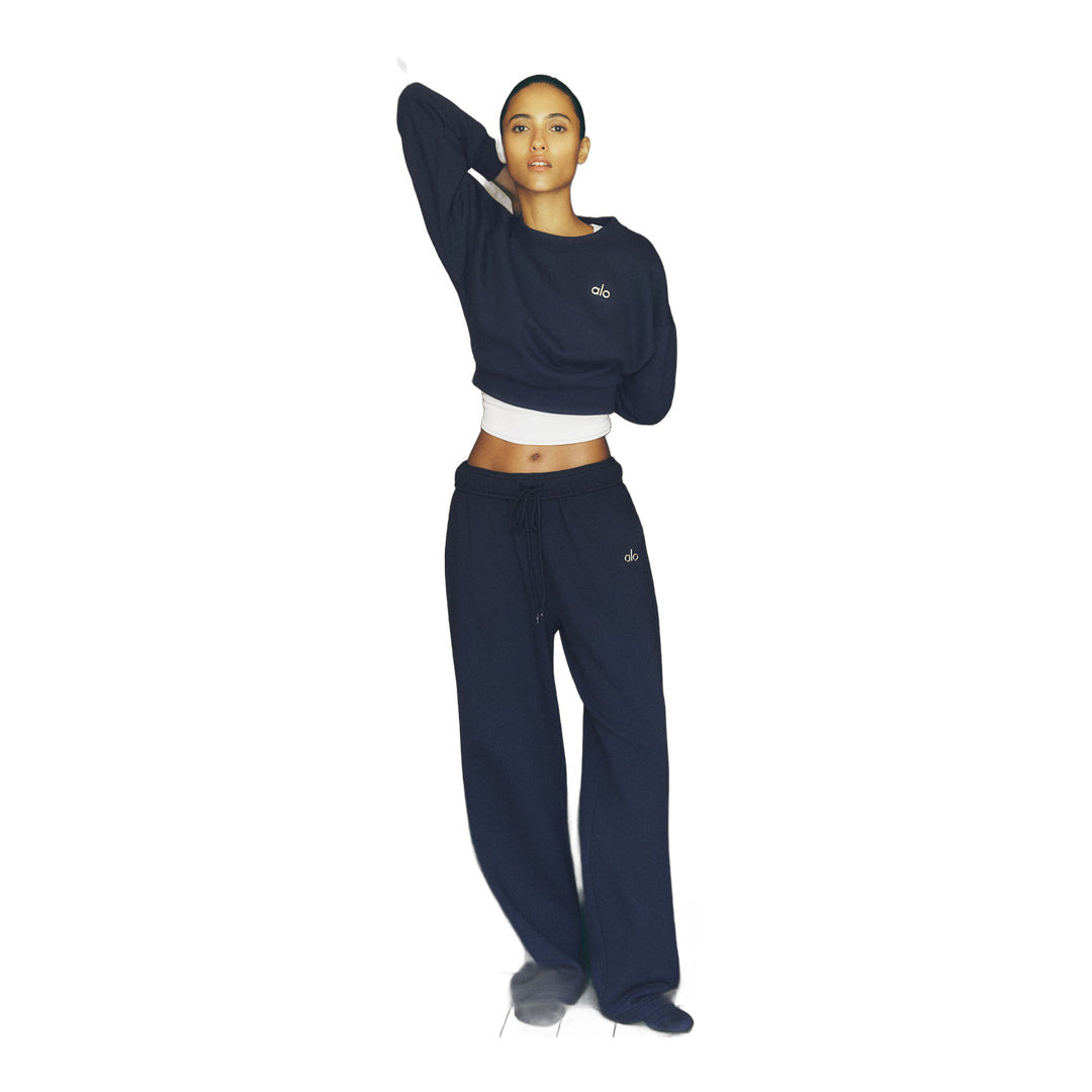 alo Accolade Straight Leg Sweatpant - Navy