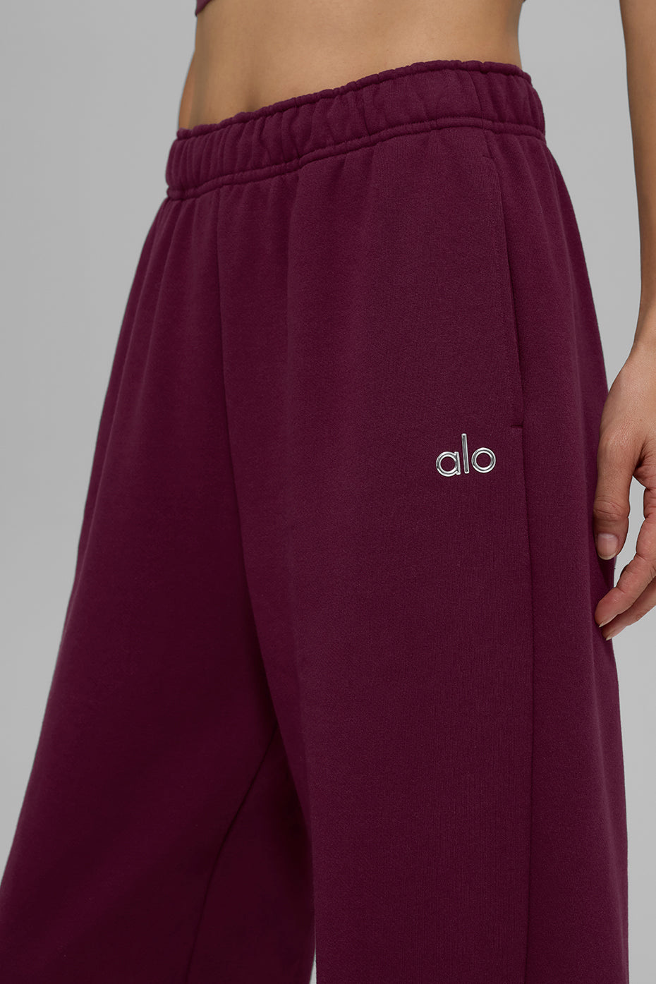 alo Accolade Straight Leg Sweatpant - Burgundy