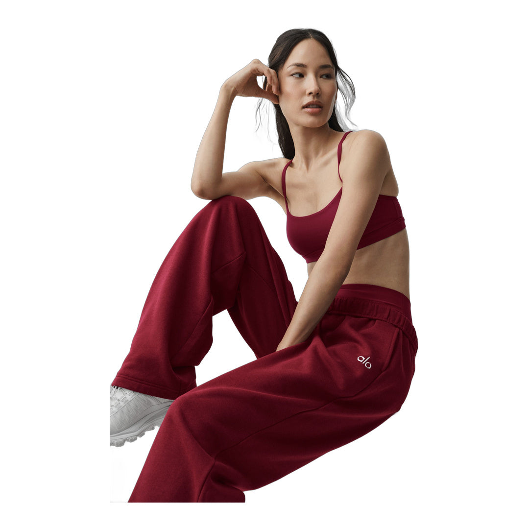 alo Accolade Straight Leg Sweatpant - Summer Romance Red