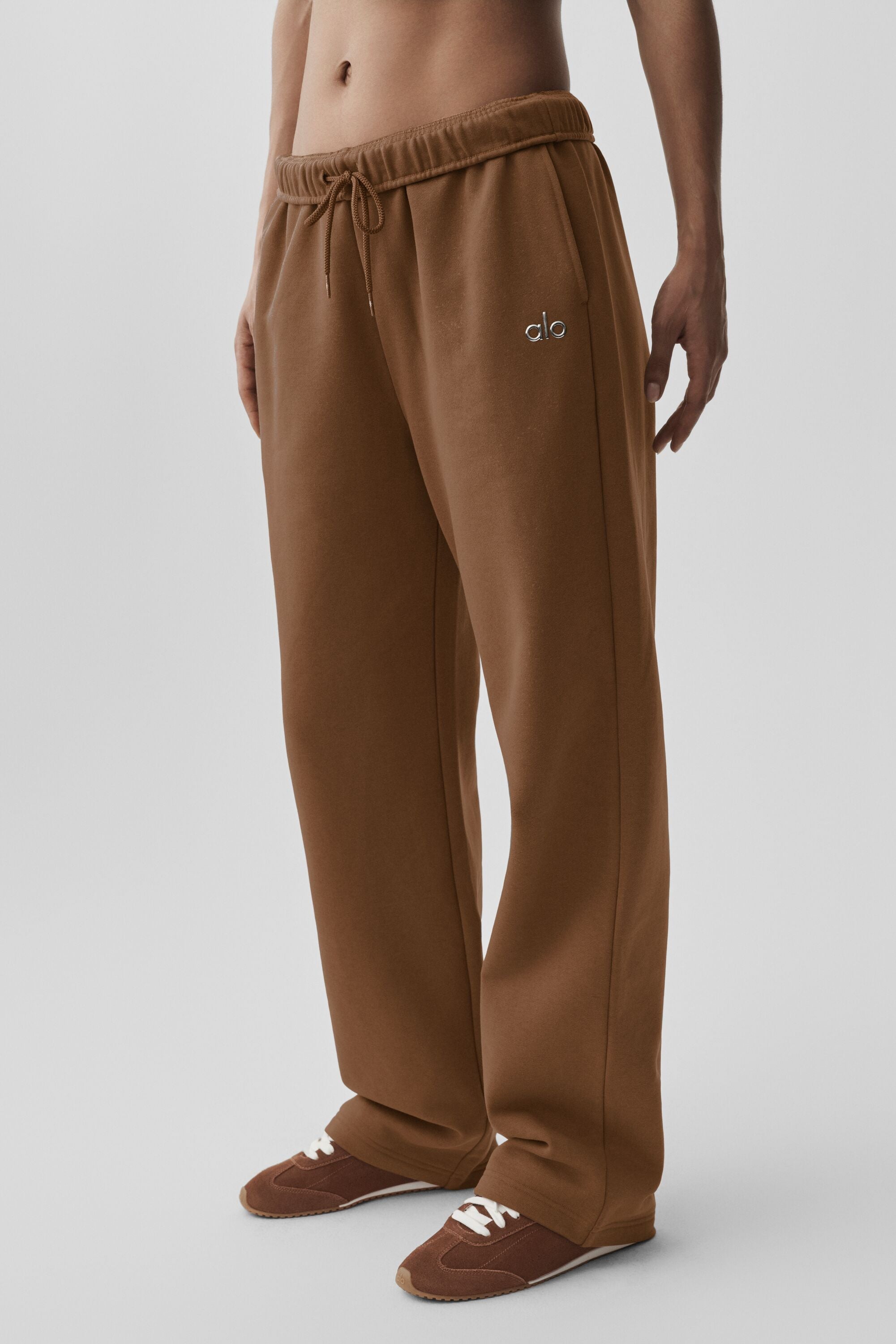alo Accolade Straight Leg Sweatpant - Sun Kissed Brown