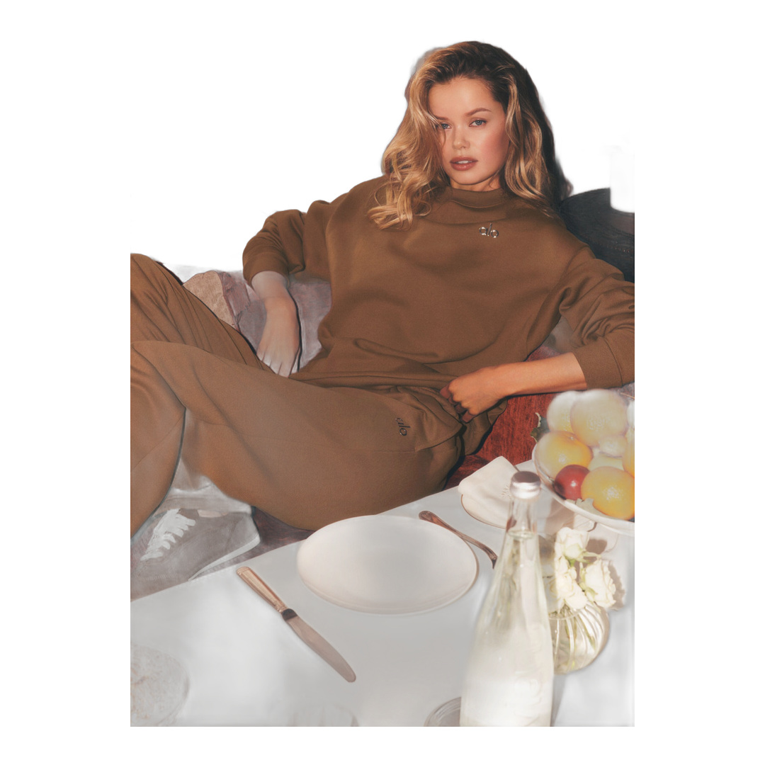 alo Accolade Straight Leg Sweatpant - Sun Kissed Brown