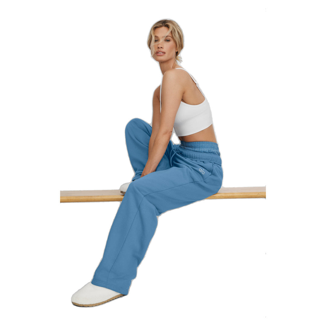 ALO Accolade Straight Leg Sweatpant - California Blue