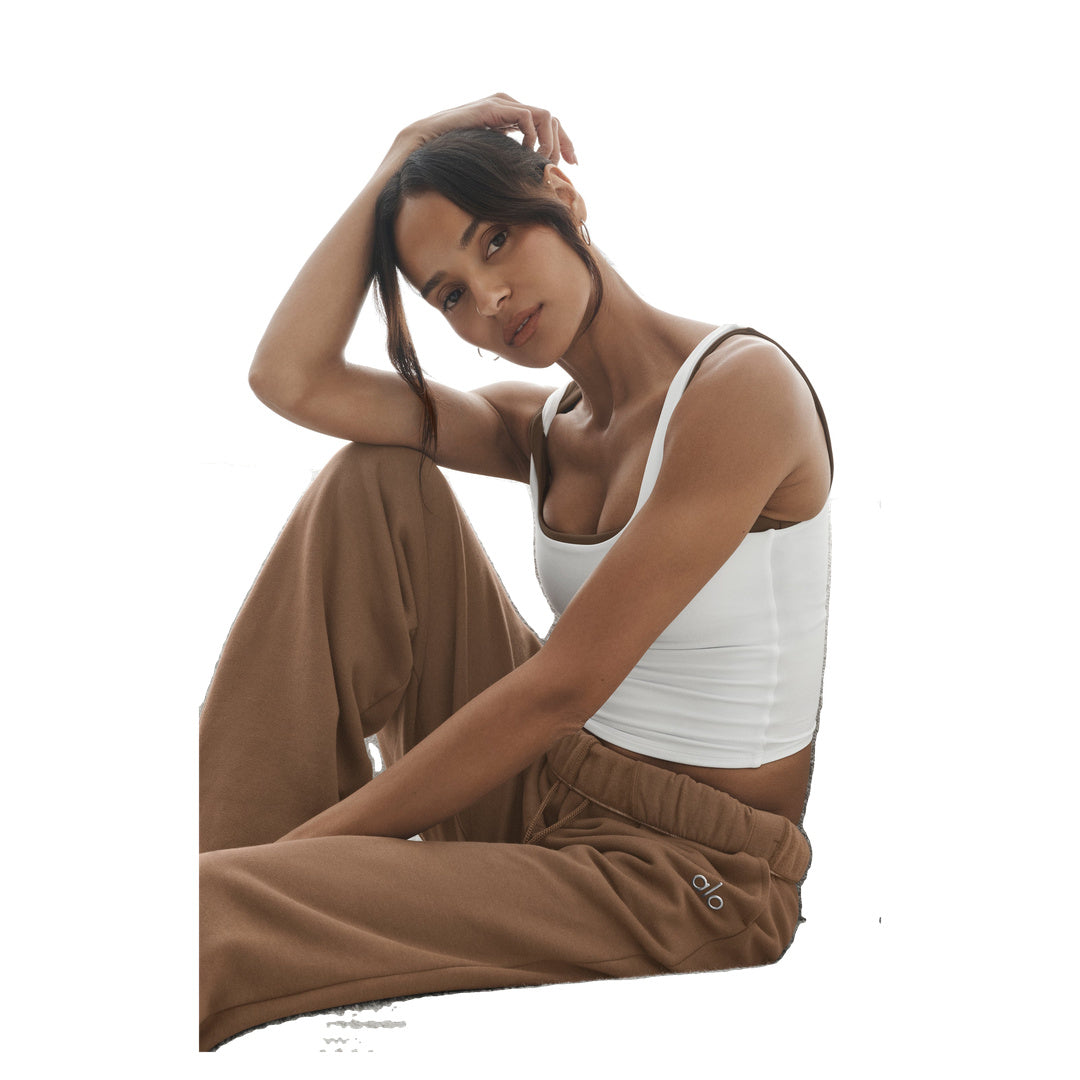 ALO Accolade Straight Leg Sweatpant - Java Brown