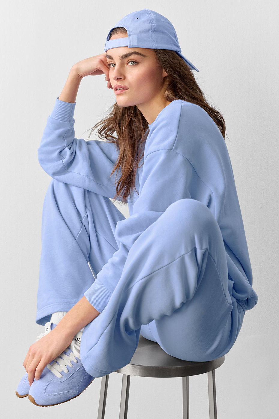 alo Accolade Straight Leg Sweatpant - Light Provence Blue