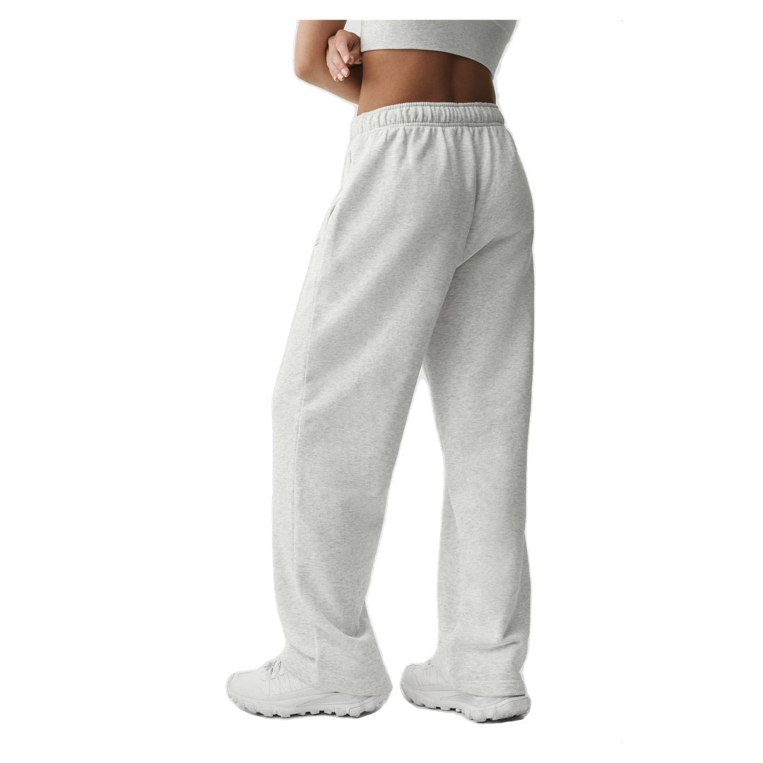 ALO Accolade Straight Leg Sweatpant - White Heather