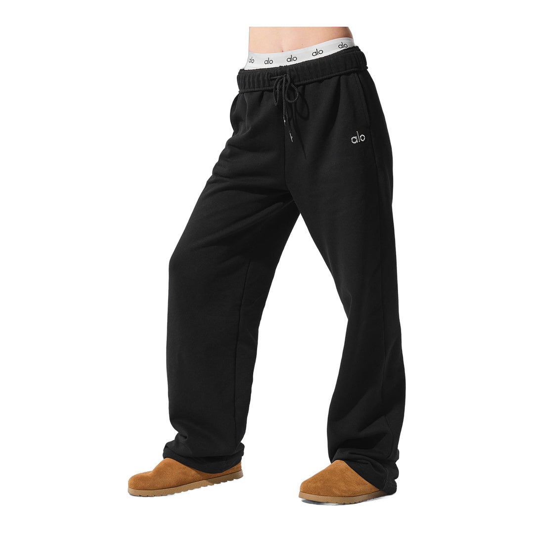 alo Accolade Straight Leg Sweatpant - Black