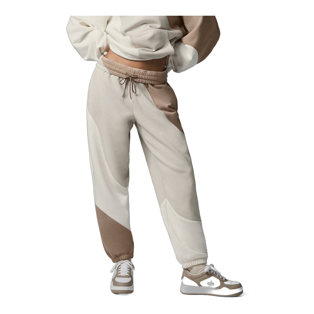 alo Make Waves Sweatpant - Ivory/Bone/Gravel