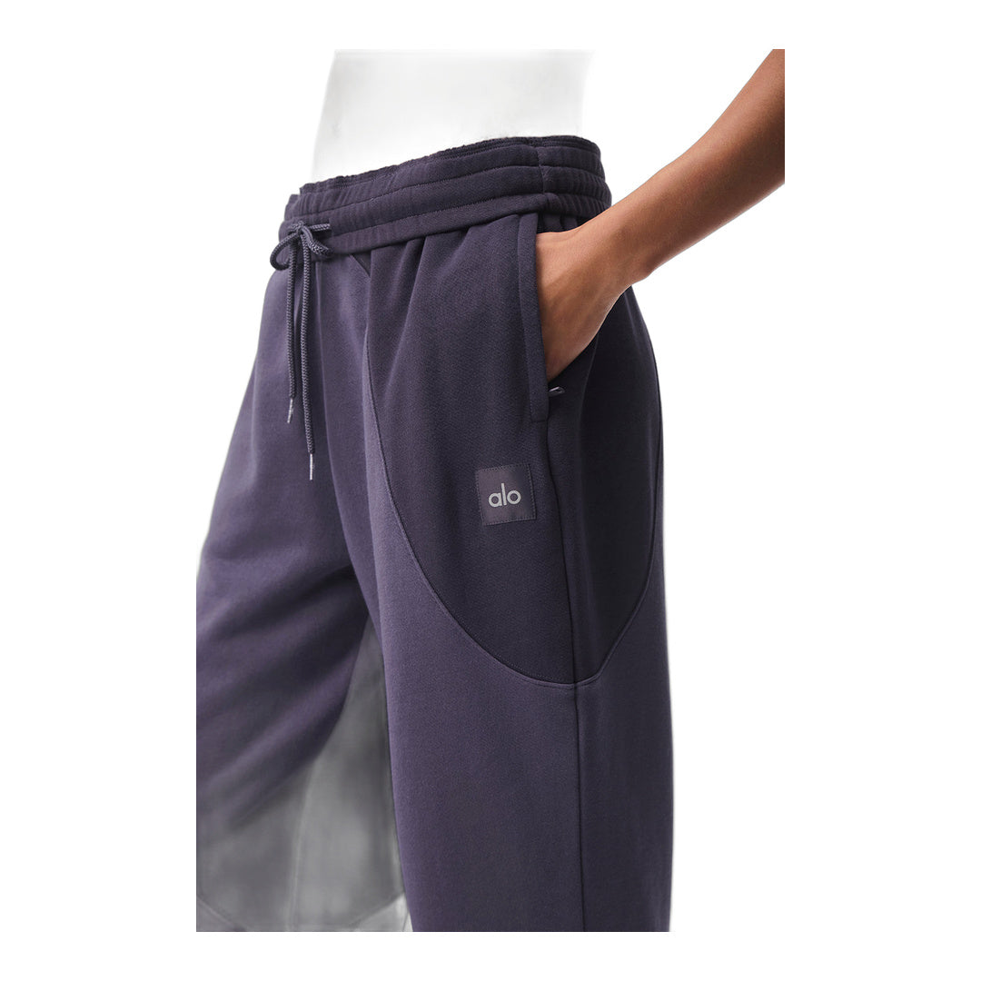 alo Make Waves Sweatpant - Italian Plum Tonal
