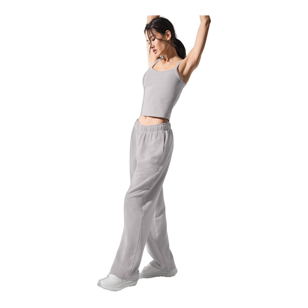 alo Washed Accolade Straight Leg Sweatpant - Grey Sky Wash