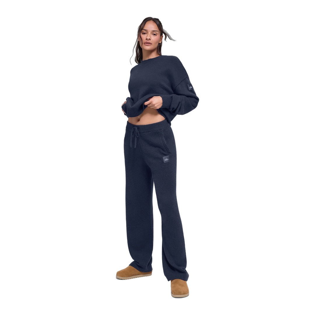 alo Wool Cashmere New Class Sweatpant - Navy