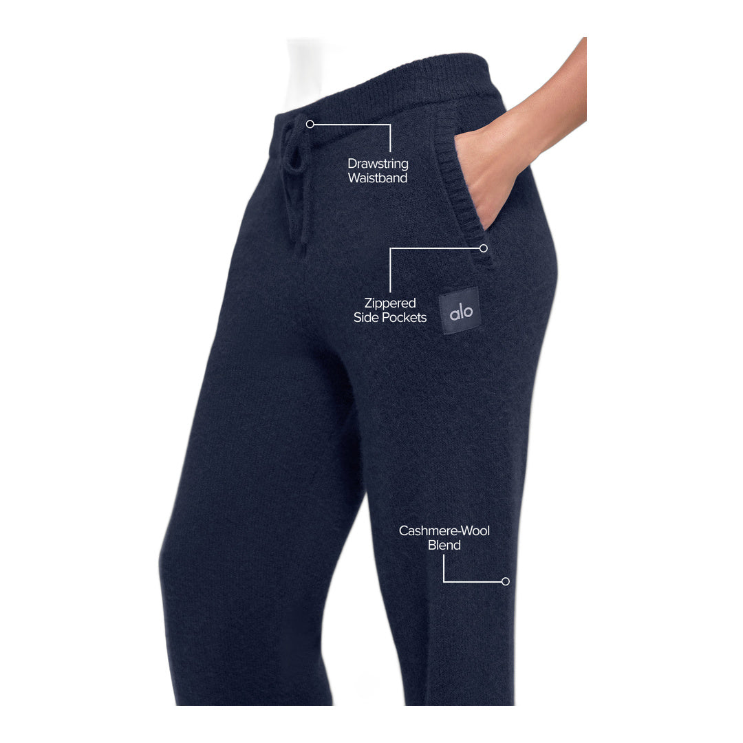 alo Wool Cashmere New Class Sweatpant - Navy