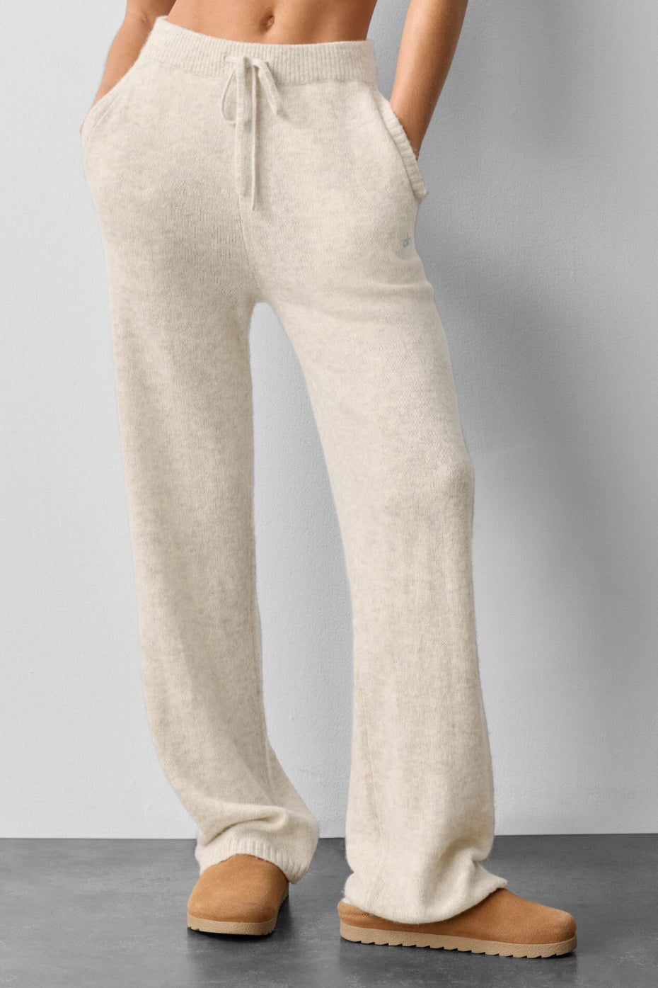 alo Wool Cashmere New Class Sweatpant - Oatmeal Heather