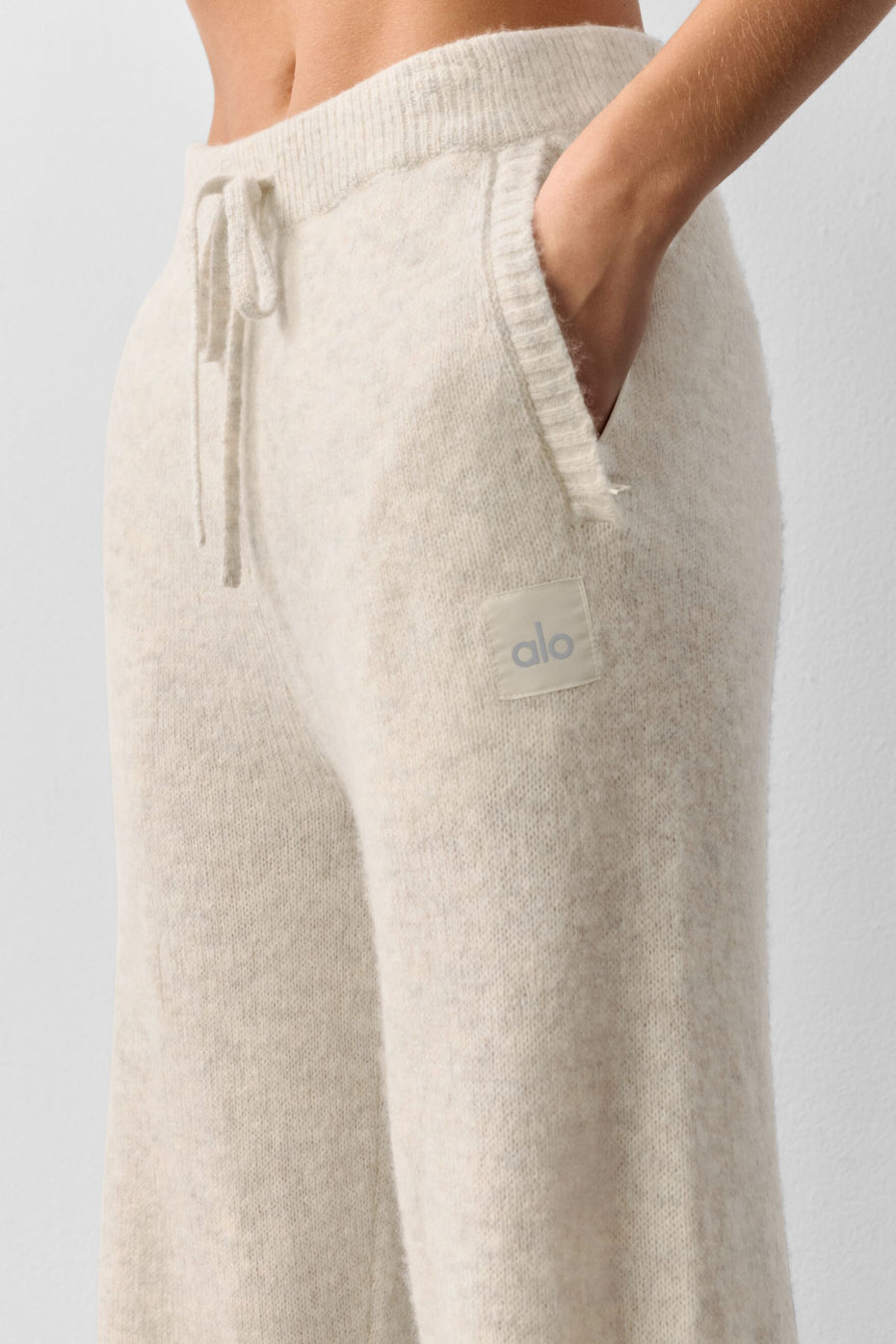 alo Wool Cashmere New Class Sweatpant - Oatmeal Heather
