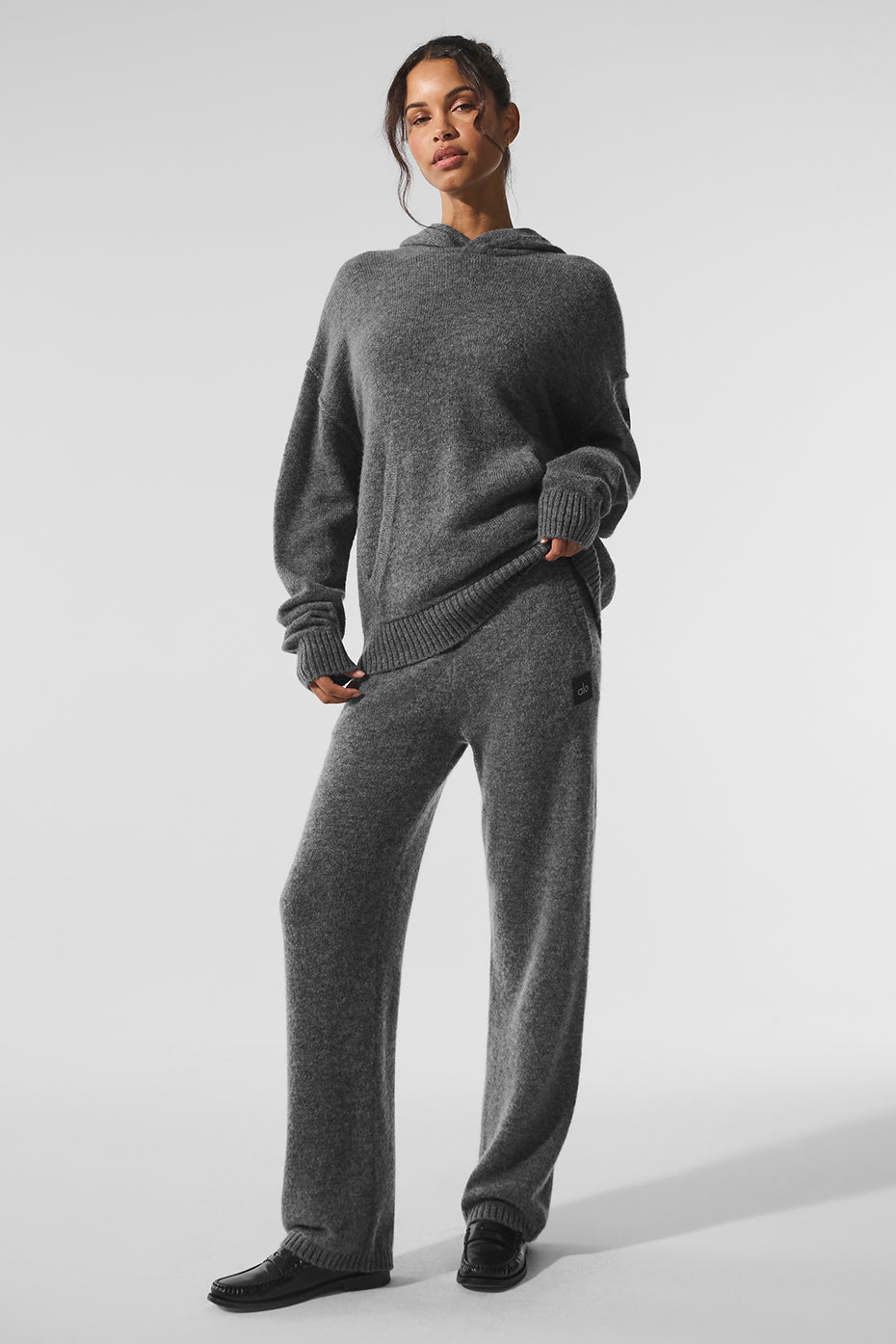 alo Wool Cashmere New Class Sweatpant - Platinum Grey