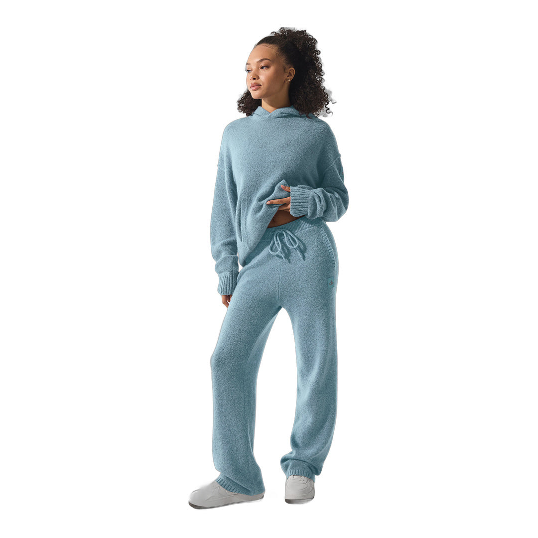 alo Wool Cashmere New Class Sweatpant - Celestial Blue Granite Heather