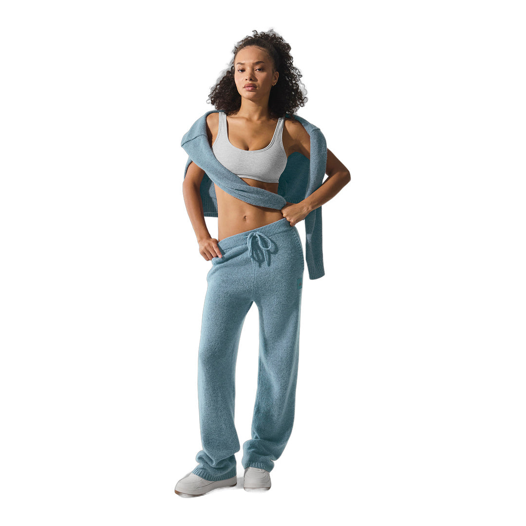 alo Wool Cashmere New Class Sweatpant - Celestial Blue Granite Heather