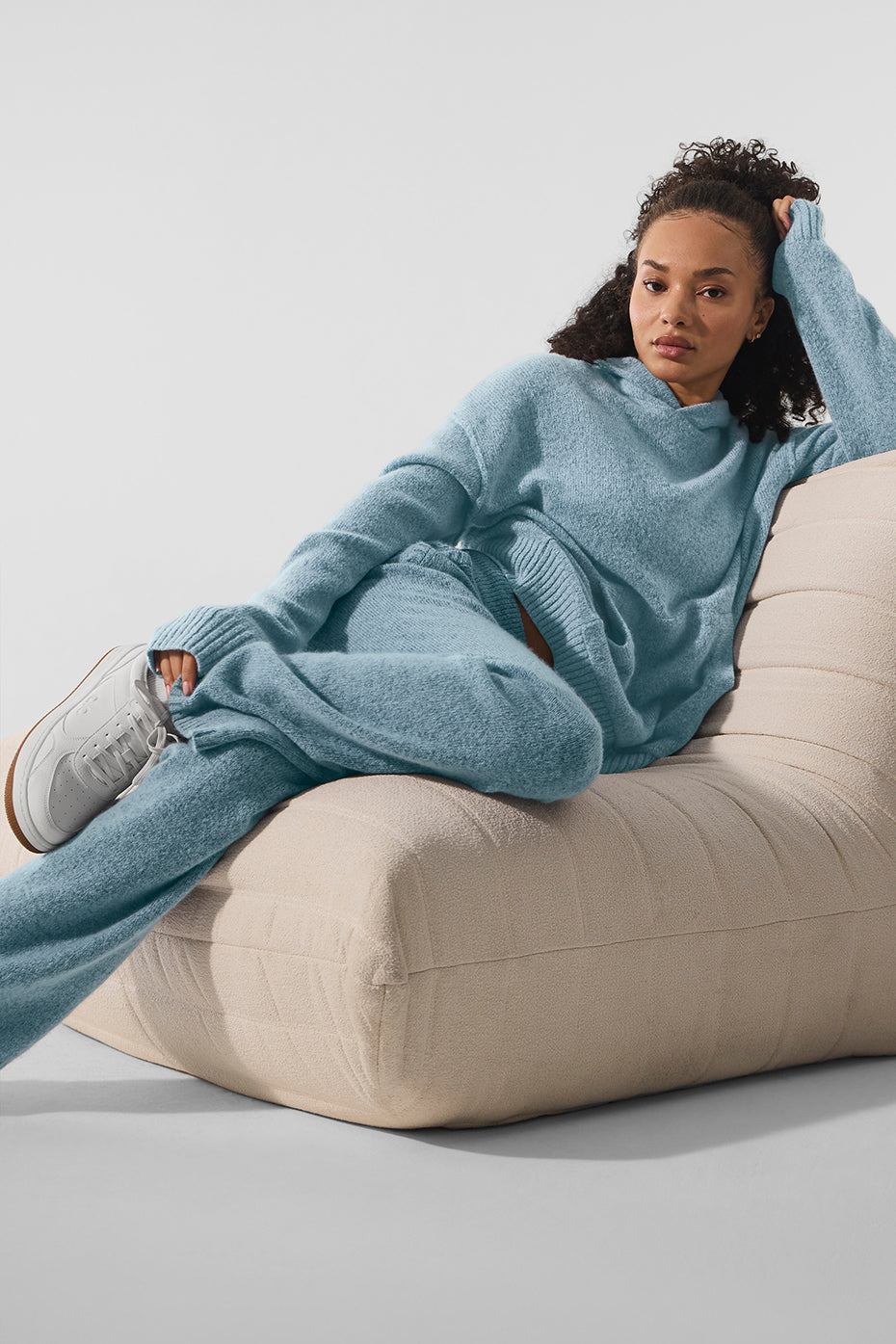 alo Wool Cashmere New Class Sweatpant - Celestial Blue Granite Heather