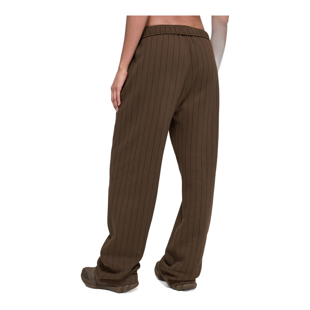 alo Pinstripe Straight Leg Sweatpant - Espresso Pinstripe