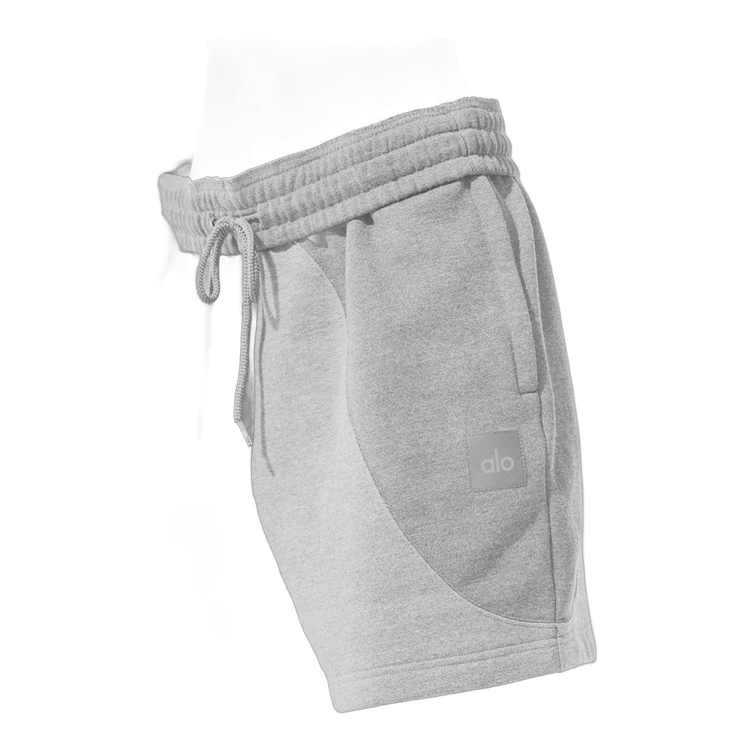 alo 7" Make Waves Short - Athletic Heather Grey Tonal