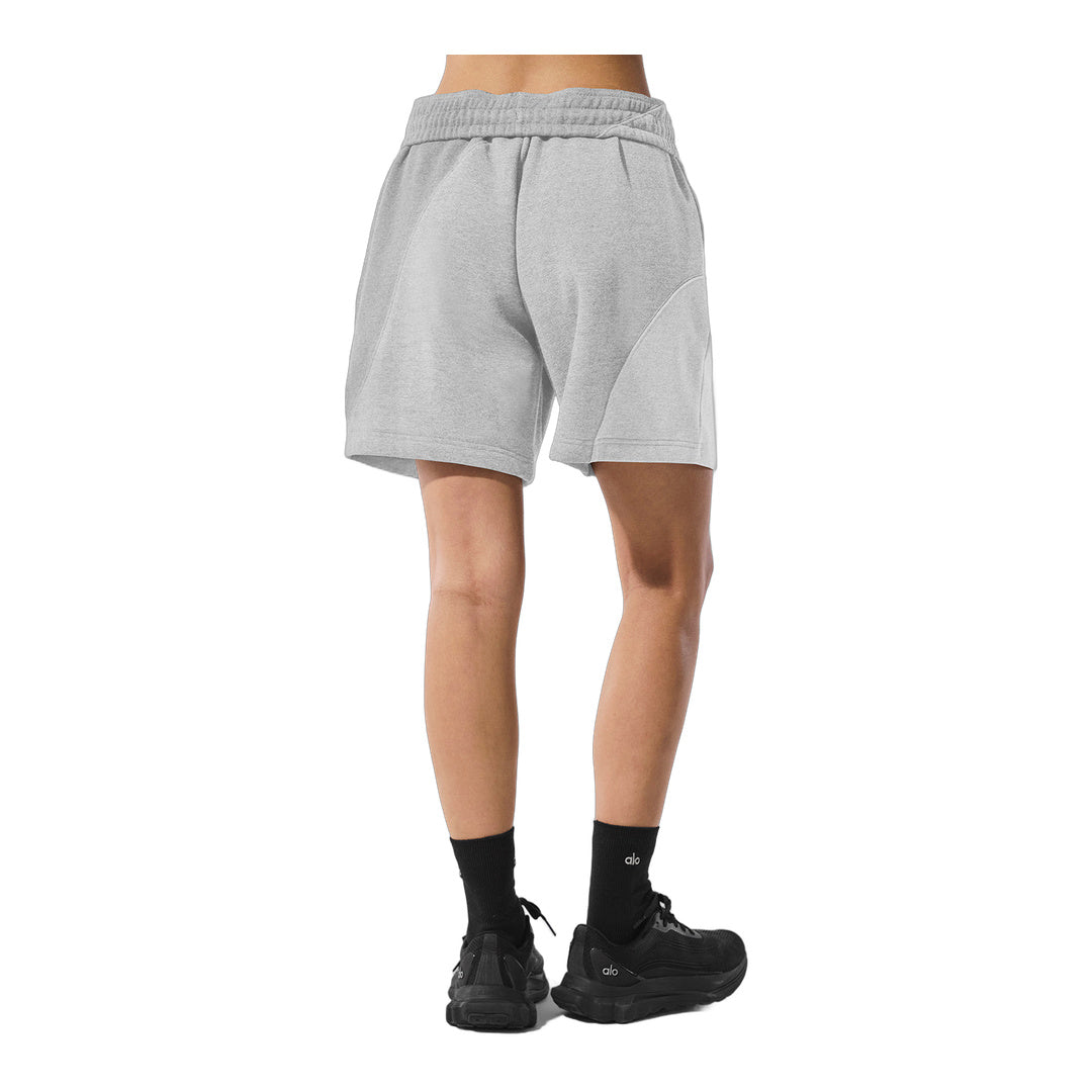 alo 7" Make Waves Short - Athletic Heather Grey Tonal