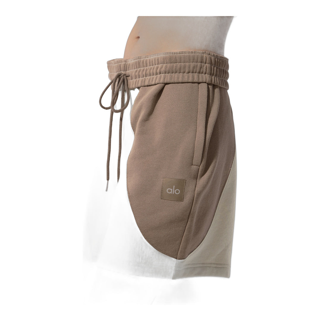 alo 7" Make Waves Short - Ivory/Bone/Gravel