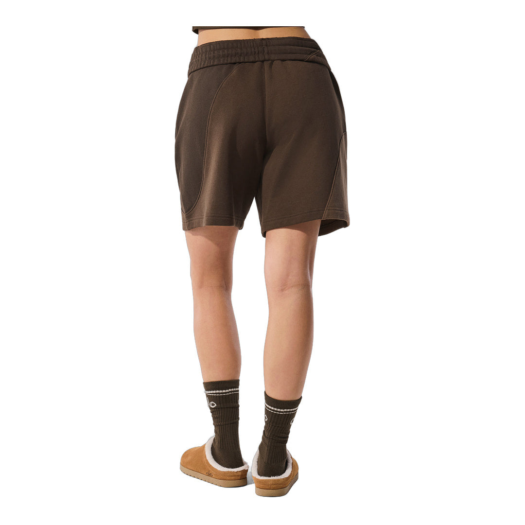 alo 7" Make Waves Short - Espresso Tonal