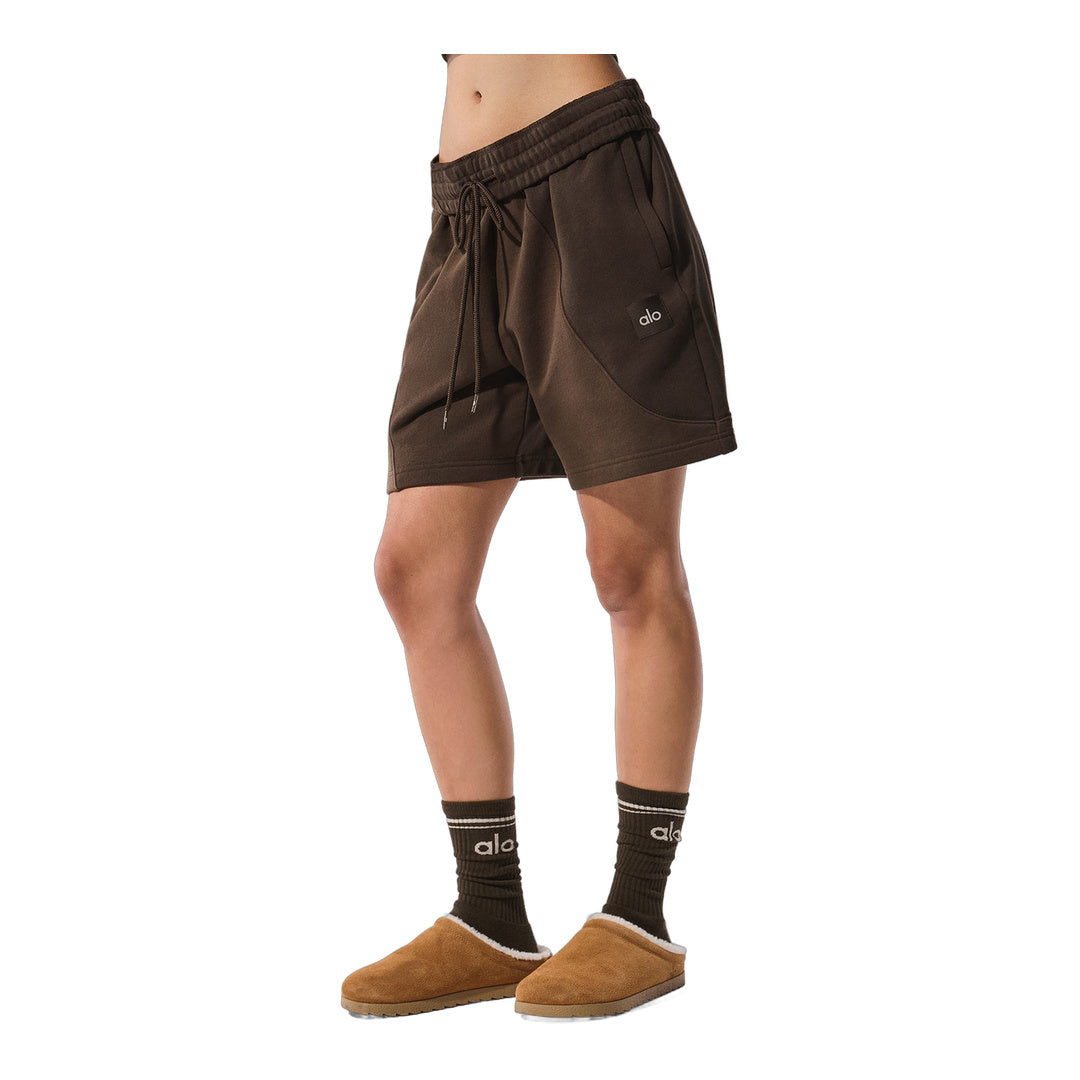 alo 7" Make Waves Short - Espresso Tonal