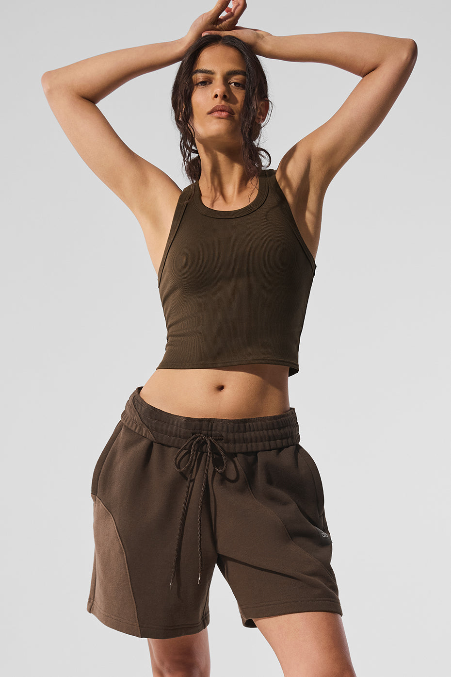 alo 7" Make Waves Short - Espresso Tonal