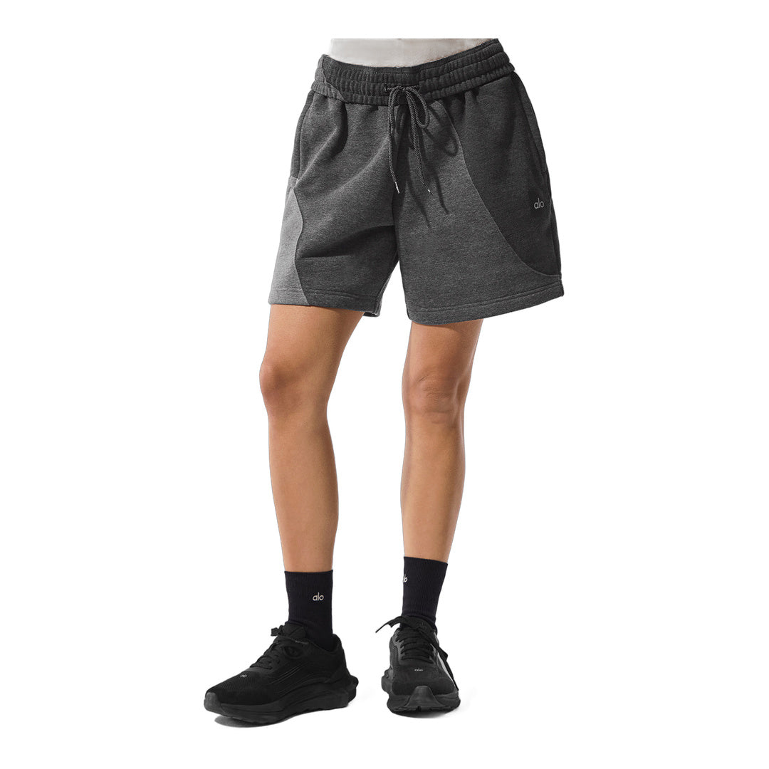 alo 7" Make Waves Short - Dark Heather Grey Tonal