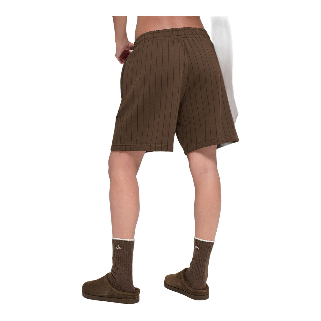 alo 7" Pinstripe Short - Espresso Pinstripe