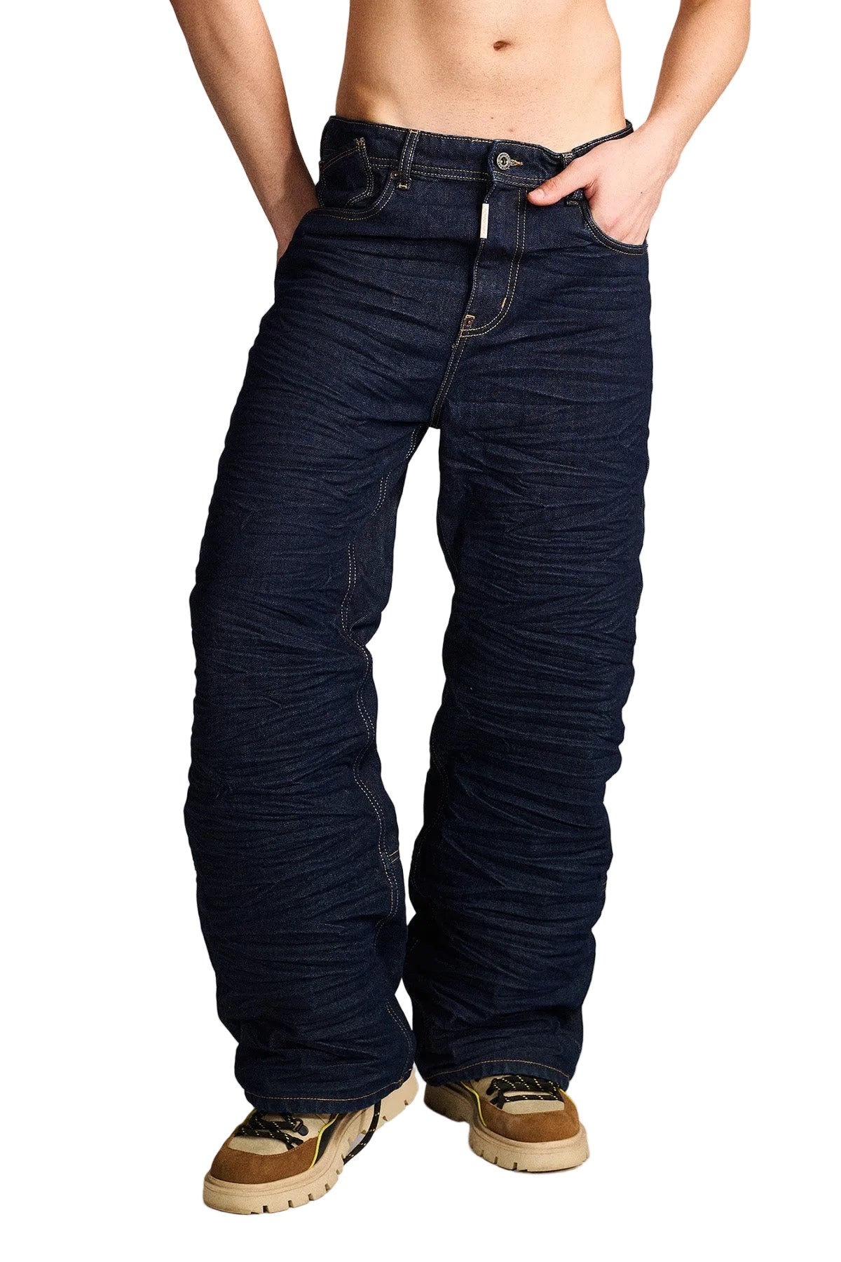 CREASED BY LIFE- DENIM