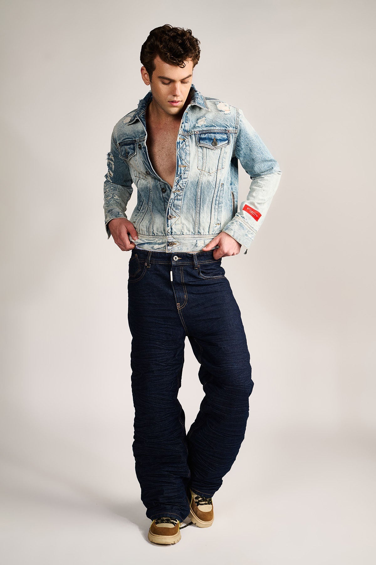 CREASED BY LIFE- DENIM