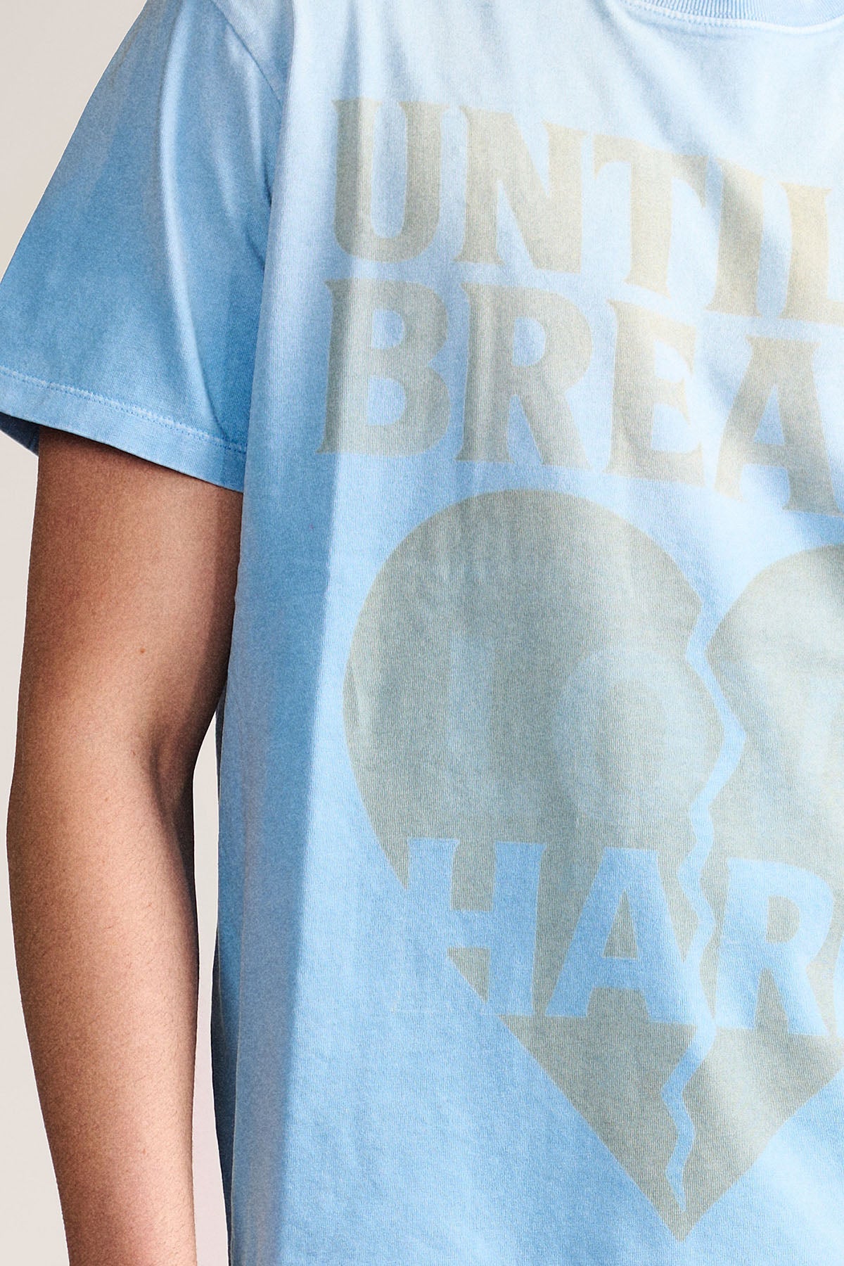 Love Hard Vintage Tee- Dust Blue