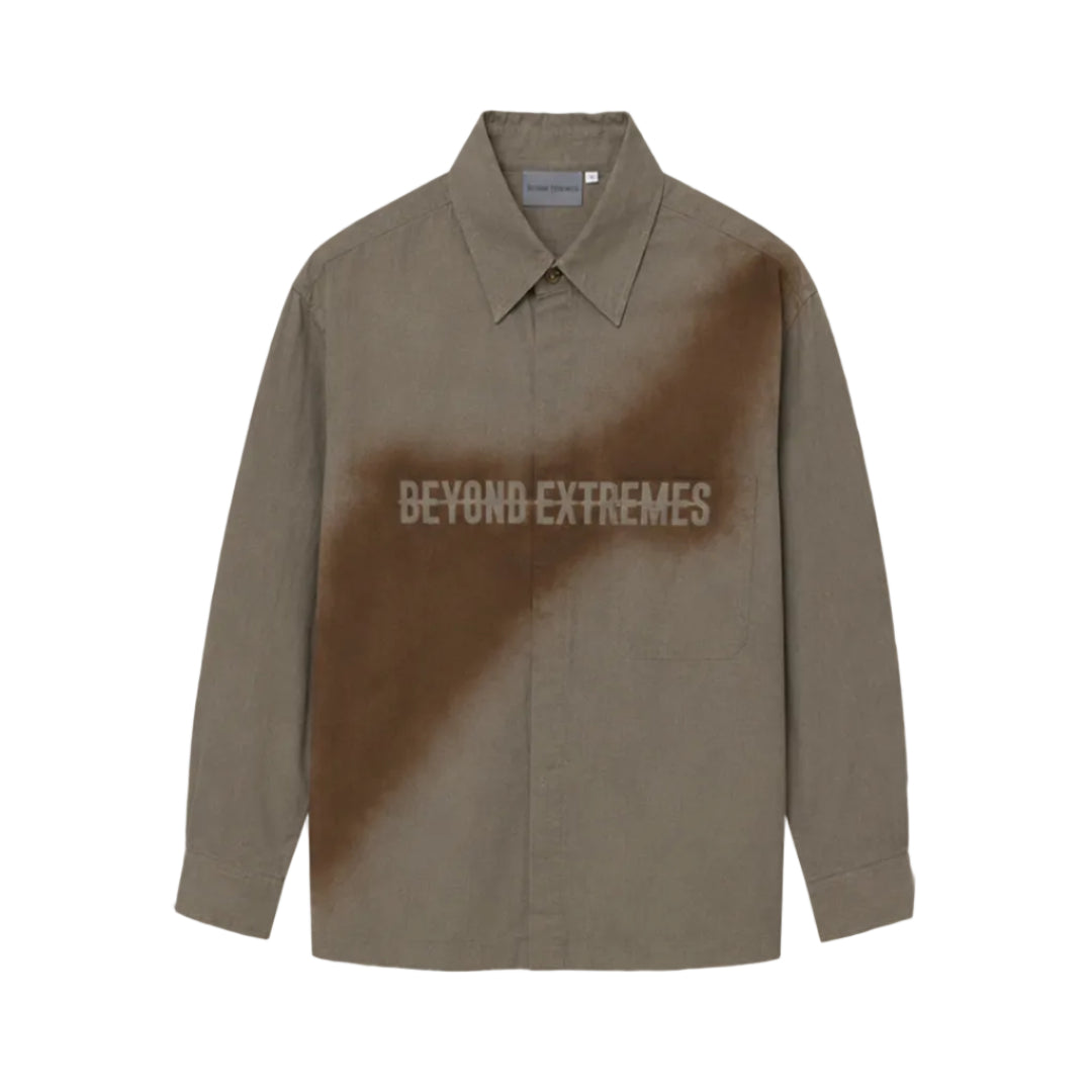 Stencil Shirt in Mud [Unisex]